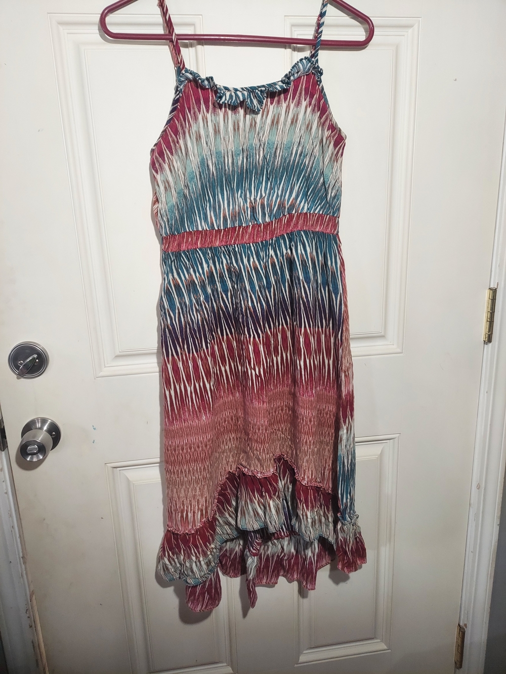 Ana Multi-Color Tie-Dye Boho Maxi Sundress - Sleeveless